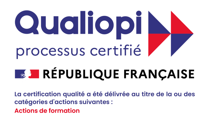 Qualiopi, processus certifié, République française, au titre de la catégorie : actions de formation
